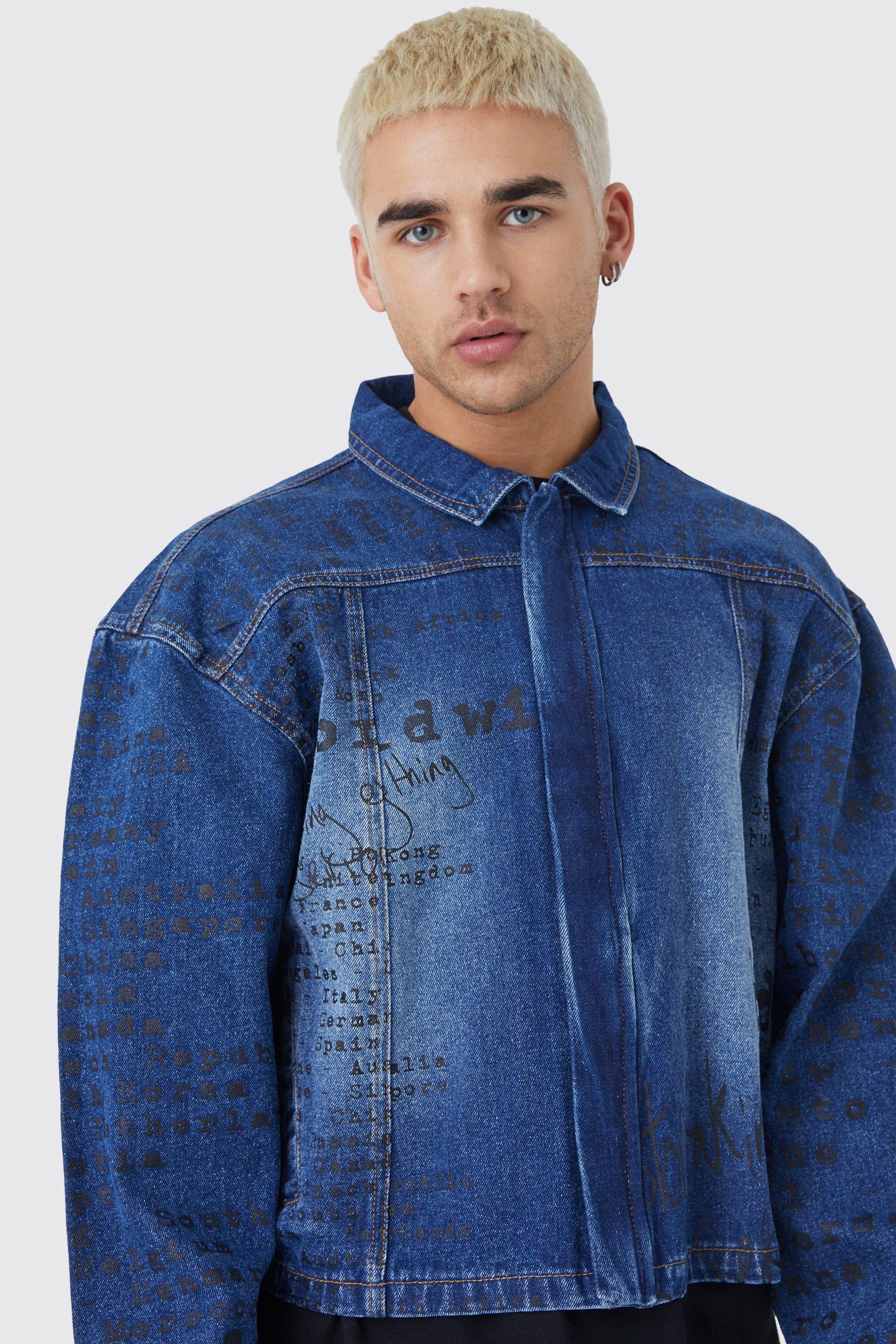 Denim store jacket print